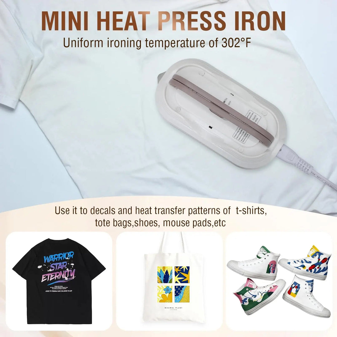 Compact Mini Travel Iron with Ceramic Soleplate | Pocket-Size Crease Fixer | Travel Accessories