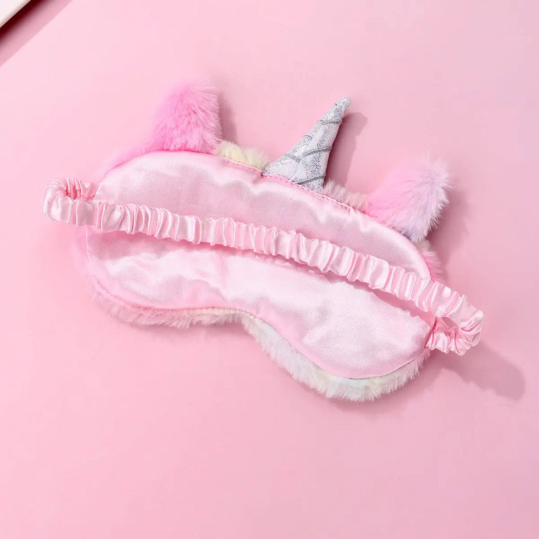 Cute Unicorn Sleep Mask with Stretchy Band for Kids Travel and Naps | Cute Kids Sleep Mask | Sleep Masks