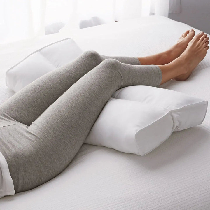 Supportive Down-Alternative Knee Cushion for Side and Back Sleepers | Gentle Leg Support Through the Night | Bed Pillows