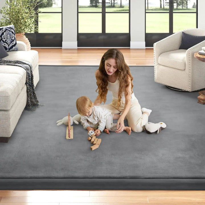 Thick Foam Baby Play Mat for Nursery, Playroom and Living Room | Thick Foam Play Mat for Floors | Play Mats