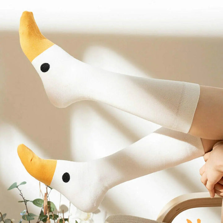 Cute Goose Novelty Socks, Breathable Stretch Fabric, 6 Pairs | Playful Socks for Everyday Wear | Socks
