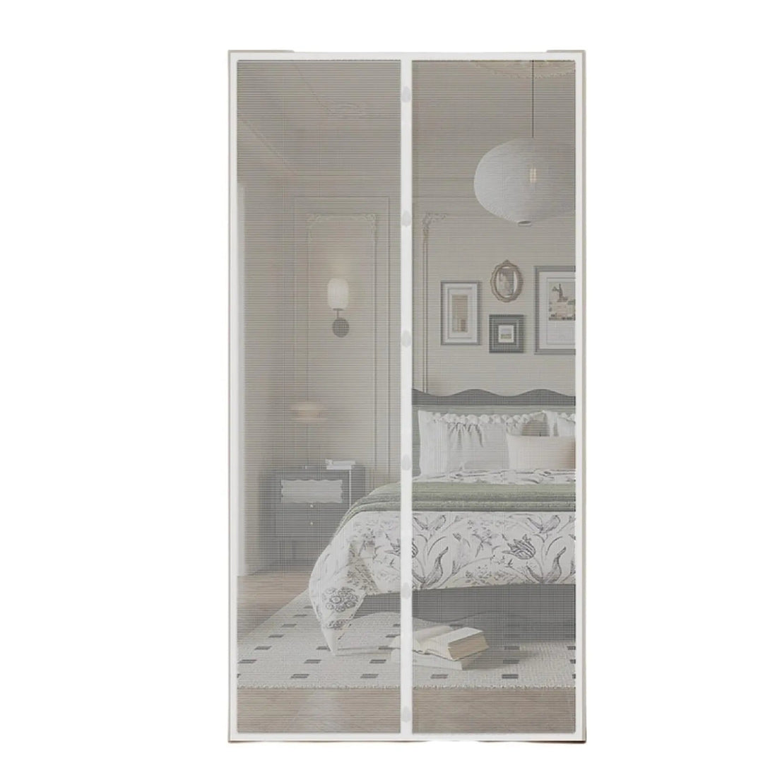 Magnetic Auto Close Mosquito Door Screen Curtain with Fiberglass Mesh | Fresh Air, No Flying Insects | Door Screens