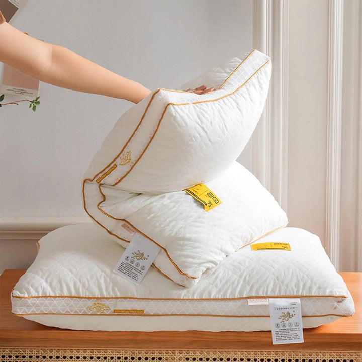 Soft Textile Soy Fiber Pillow with Ergonomic Height Support | Ergonomic Soy Fiber Pillow | Bed Pillows