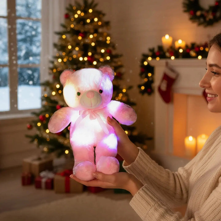 Teddy Bear LED Glowing Plush Toy with Color-Changing Light | Soft Teddy with a Colourful Glow | Plush Toys
