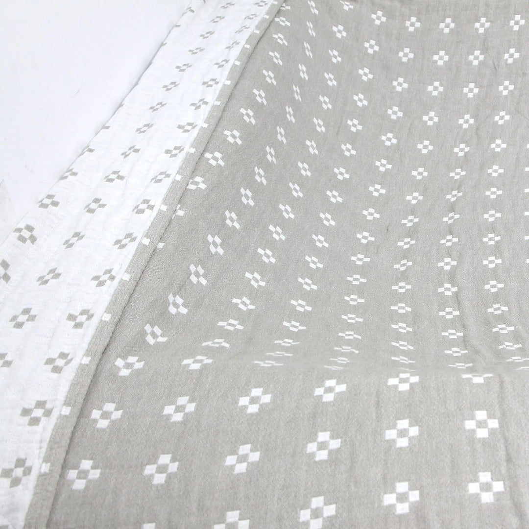 Breathable Japanese-Style Cotton Muslin Blanket Two-Layer | Light, Breathable Layer | Throw Blankets