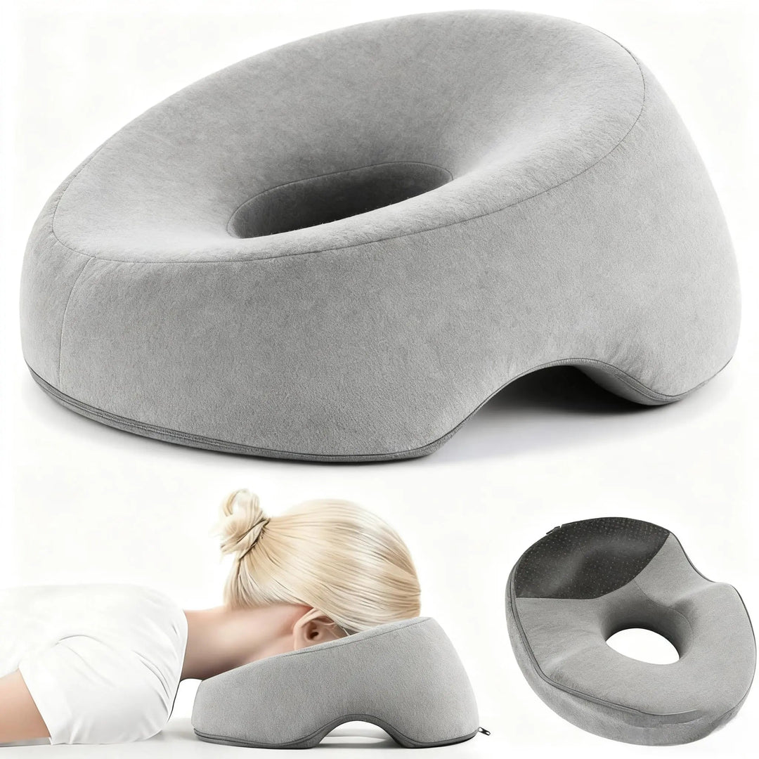 Ventilated Adjustable Memory Foam Face-Down Pillow | Breathable Face-Down Rest | Specialty Pillows