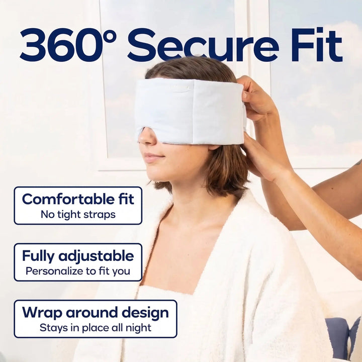 Light Blocking Weighted Sleep Mask with Dual-Sided Cooling and Plush Fabric | Weighted Light Blocking Sleep Mask | Sleep Masks