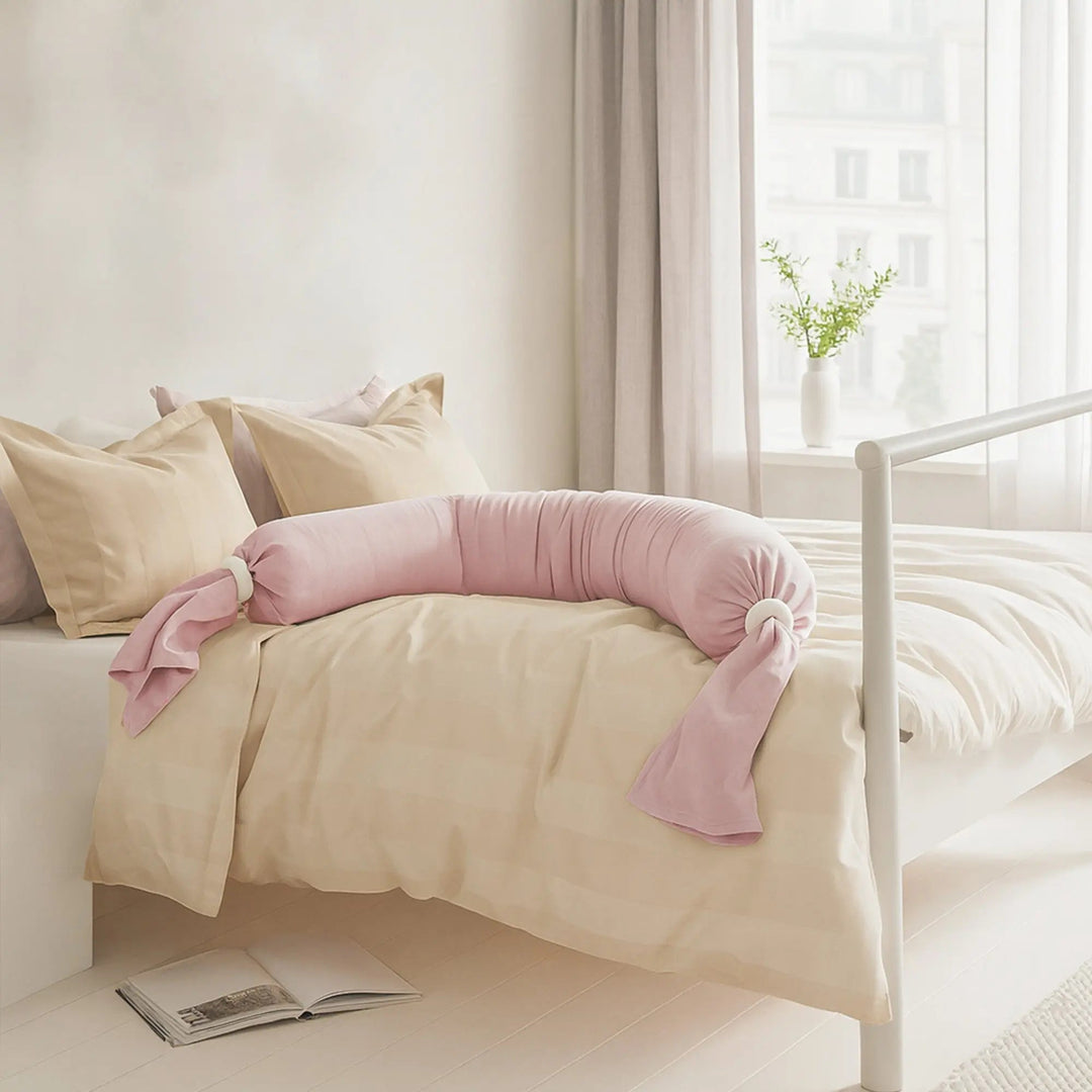 Adjustable Full Body Pregnancy Pillow with Micro-Bead Fill and Cotton Cover | Moulds Around Growing Curves | Pregnancy Pillows