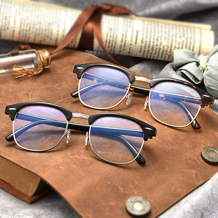 Anti-Glare Blue Light Blocking Glasses with UV Coating, Ultra-Light Frame | Clear-View Screen Glasses, Only 22.7 g | Blue Light Glasses