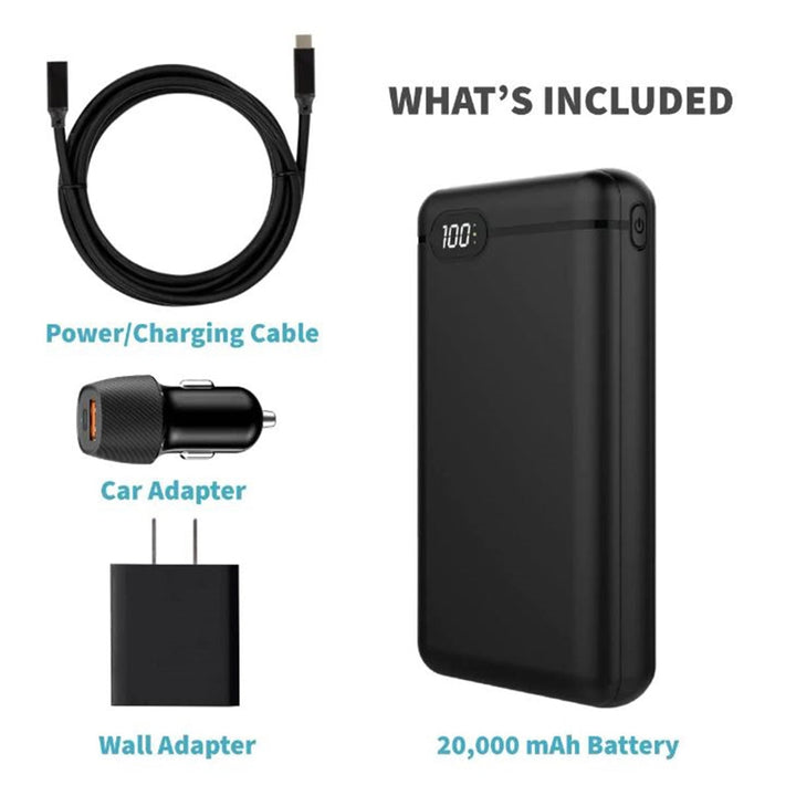 Outdoor Battery Heated Blanket with USB Power Bank and Three Heat Zones | Cordless Heat for Outdoor Days | Heated Blankets