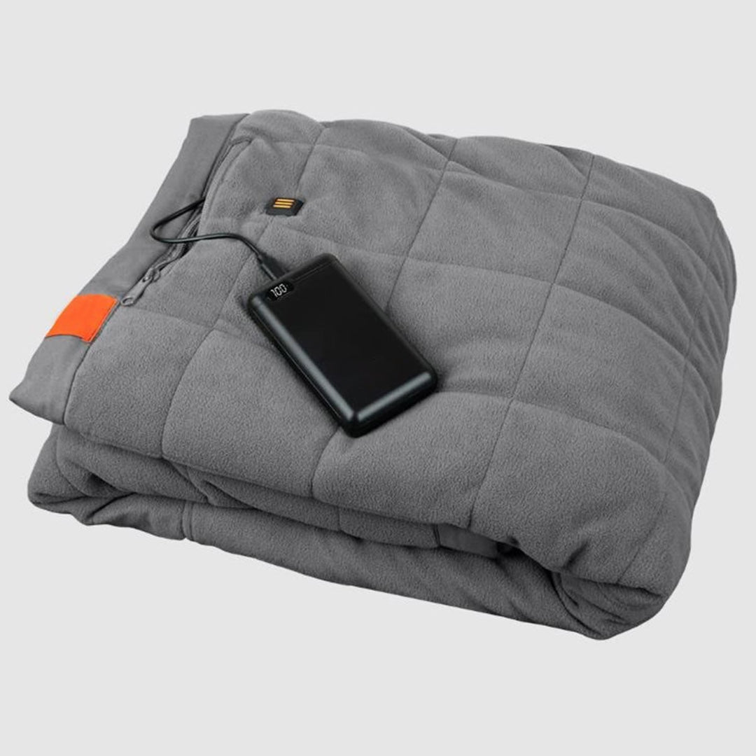 Outdoor Battery Heated Blanket with USB Power Bank and Three Heat Zones | Cordless Heat for Outdoor Days | Heated Blankets