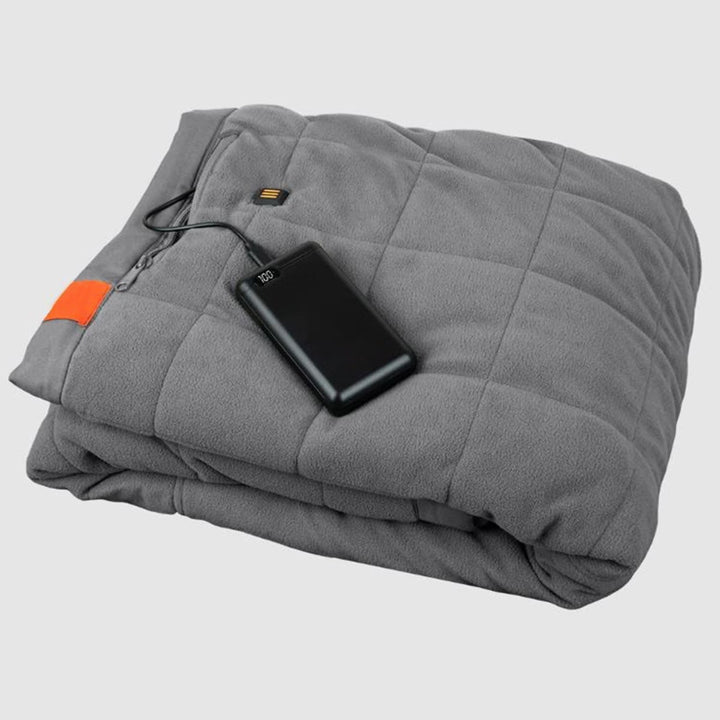 Outdoor Battery Heated Blanket with USB Power Bank and Three Heat Zones | Cordless Heat for Outdoor Days | Heated Blankets