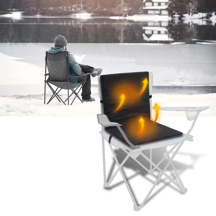 USB Heated Seat Cushion with Three Heat Levels, Foldable Oxford Fabric Pad | Portable Warmth for Any Seat | Heated Seat Cushions