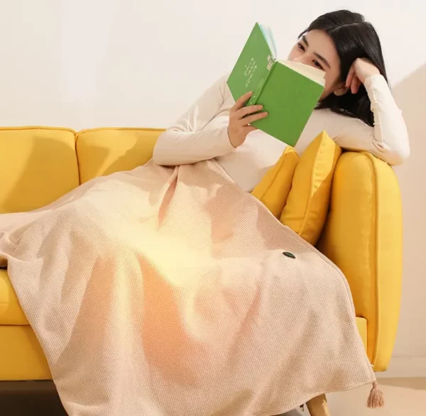 USB Heated Shawl Wrap with 15-Second Heat-Up and 3 Heat Settings | 15-Second USB Heated Shawl | Heated Blankets