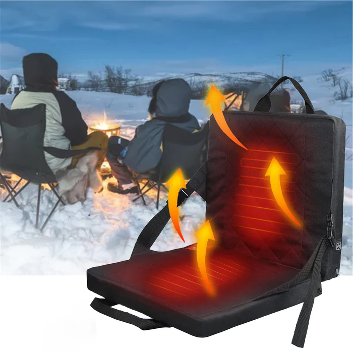 USB Heated Seat Cushion with Three Heat Levels, Foldable Oxford Fabric Pad | Portable Warmth for Any Seat | Heated Seat Cushions