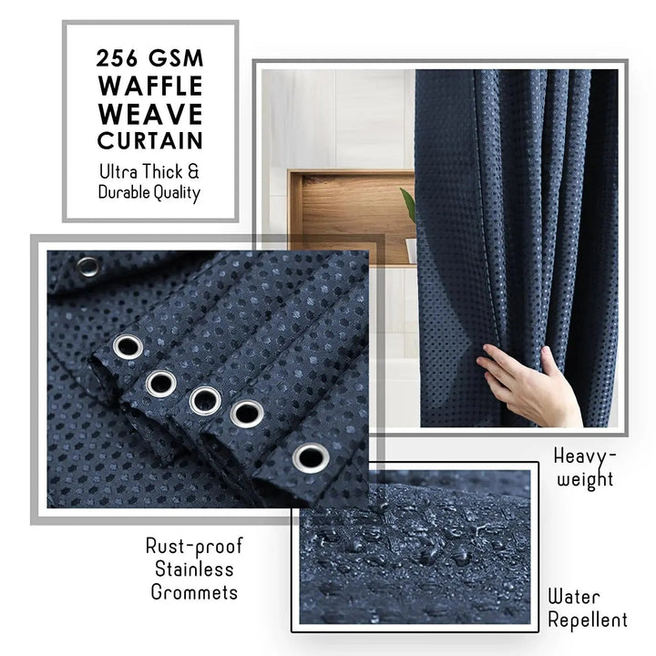 Thermal Coated Blackout Curtain Set for Bedroom and Living Room | Thermal Lined Curtains for Light Control | Blackout Curtains