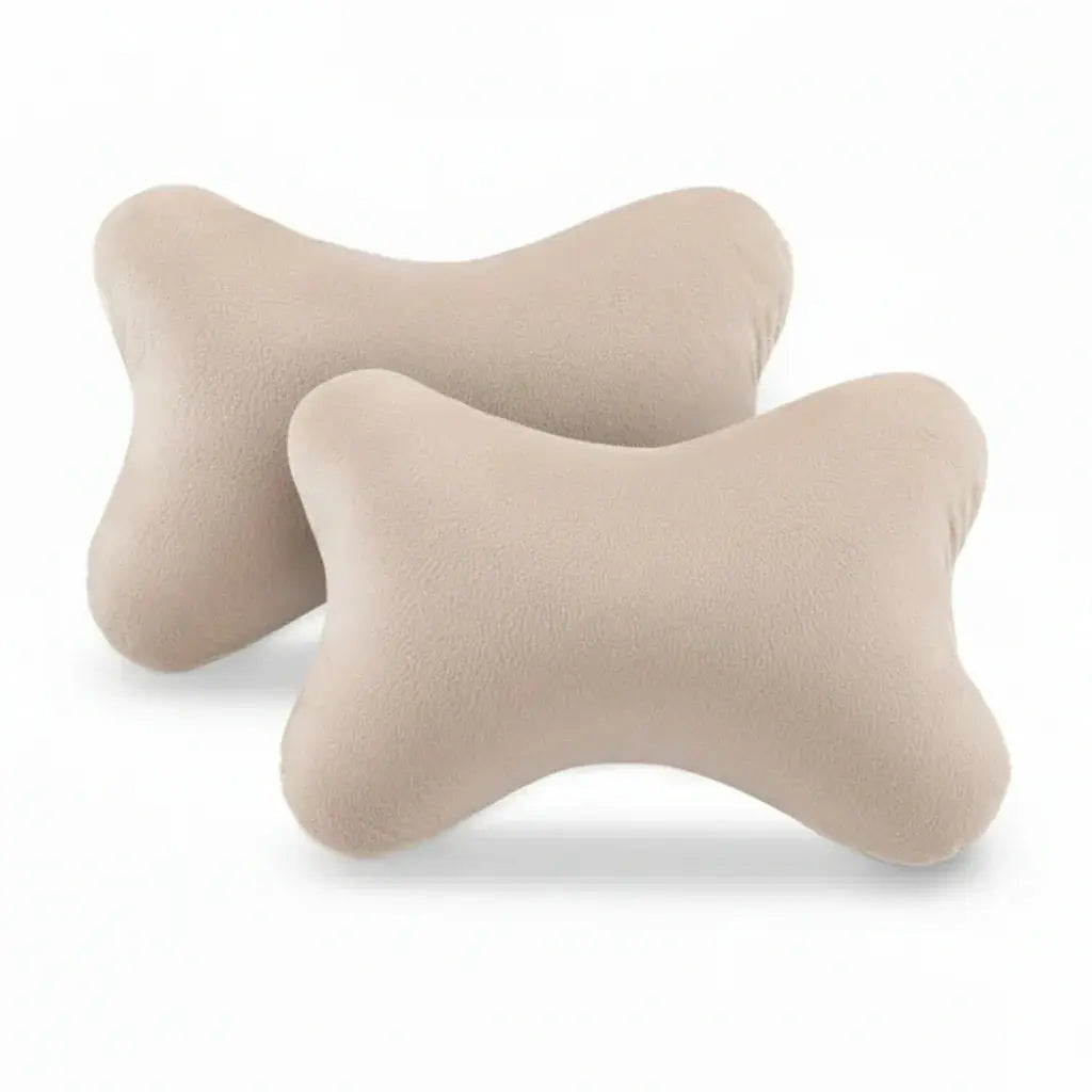 Mini Cotton Travel Comfort Pillows, Set of 2 Compact Pillows | Compact Pillows for Travel and Rest | Travel Pillows