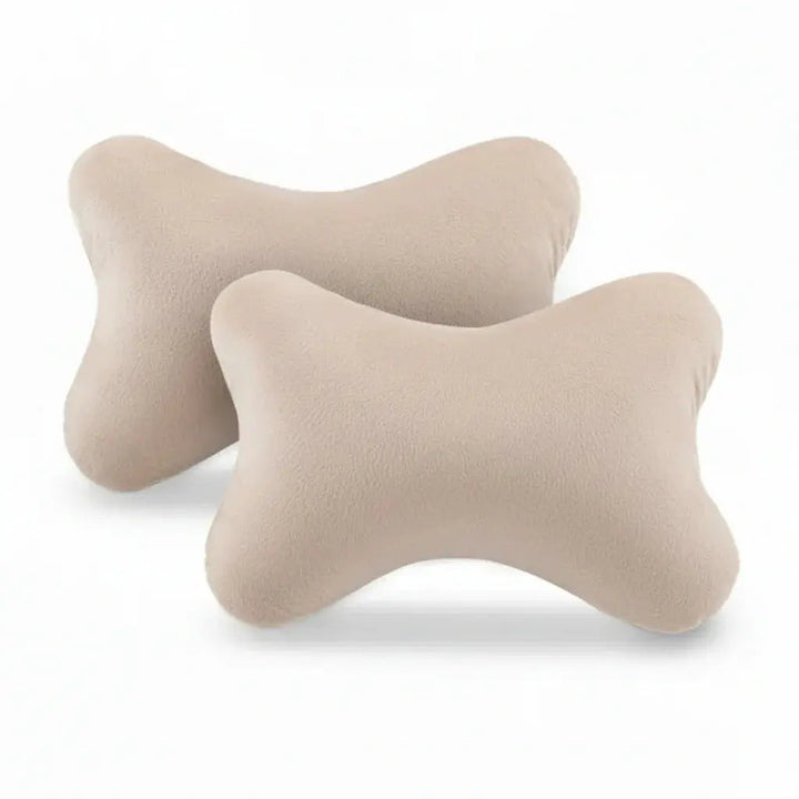 Mini Cotton Travel Comfort Pillows, Set of 2 Compact Pillows | Compact Pillows for Travel and Rest | Travel Pillows