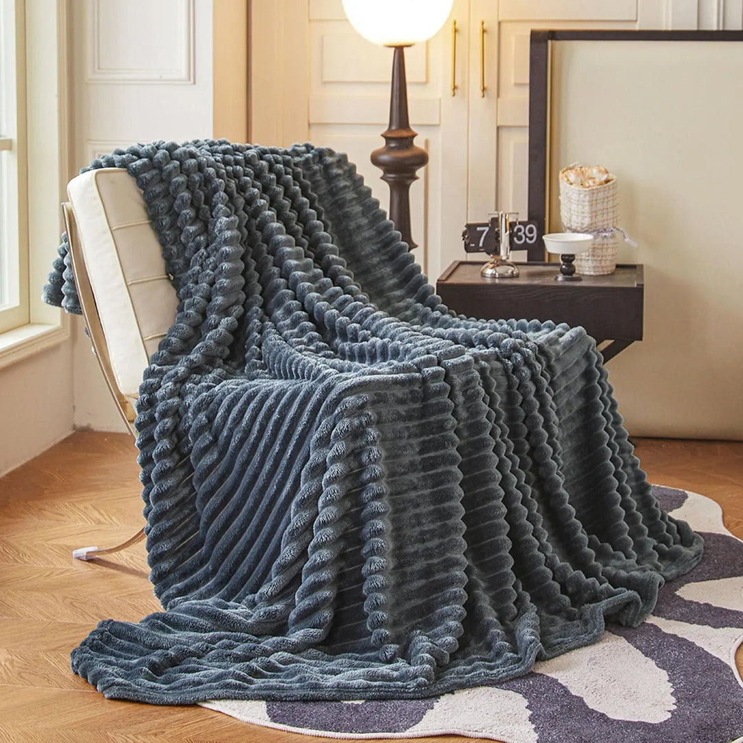 Luxury Faux Rabbit Fur Throw Blanket, Fluffy and Warm | Fluffy Warmth for Any Season | Throw Blankets