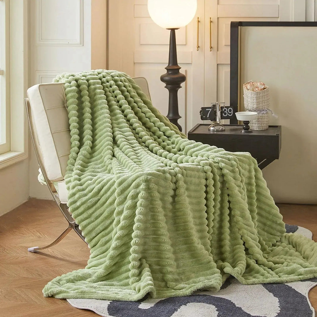 Luxury Faux Rabbit Fur Throw Blanket, Fluffy and Warm | Fluffy Warmth for Any Season | Throw Blankets