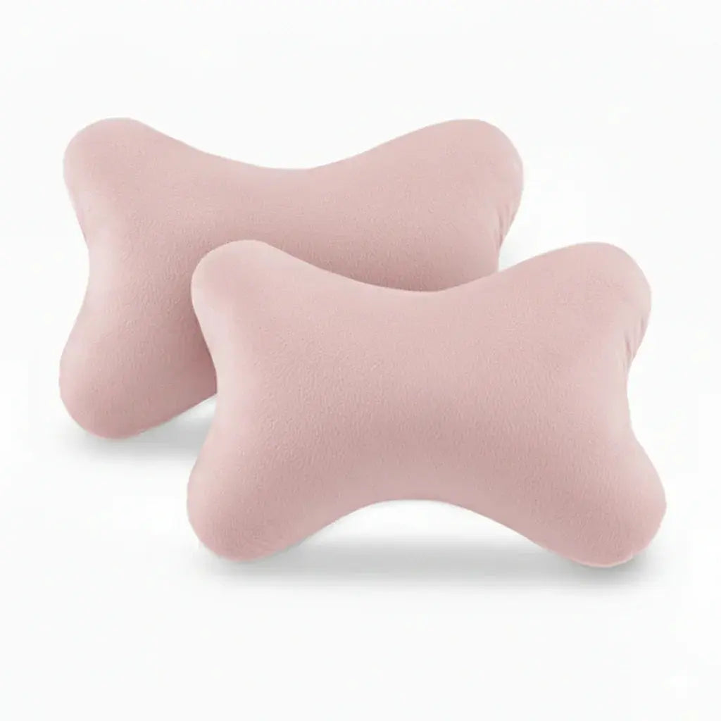 Mini Cotton Travel Comfort Pillows, Set of 2 Compact Pillows | Compact Pillows for Travel and Rest | Travel Pillows