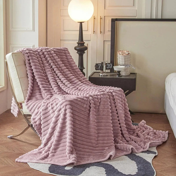 Luxury Faux Rabbit Fur Throw Blanket, Fluffy and Warm | Fluffy Warmth for Any Season | Throw Blankets