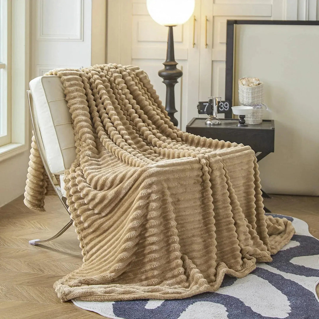 Luxury Faux Rabbit Fur Throw Blanket, Fluffy and Warm | Fluffy Warmth for Any Season | Throw Blankets