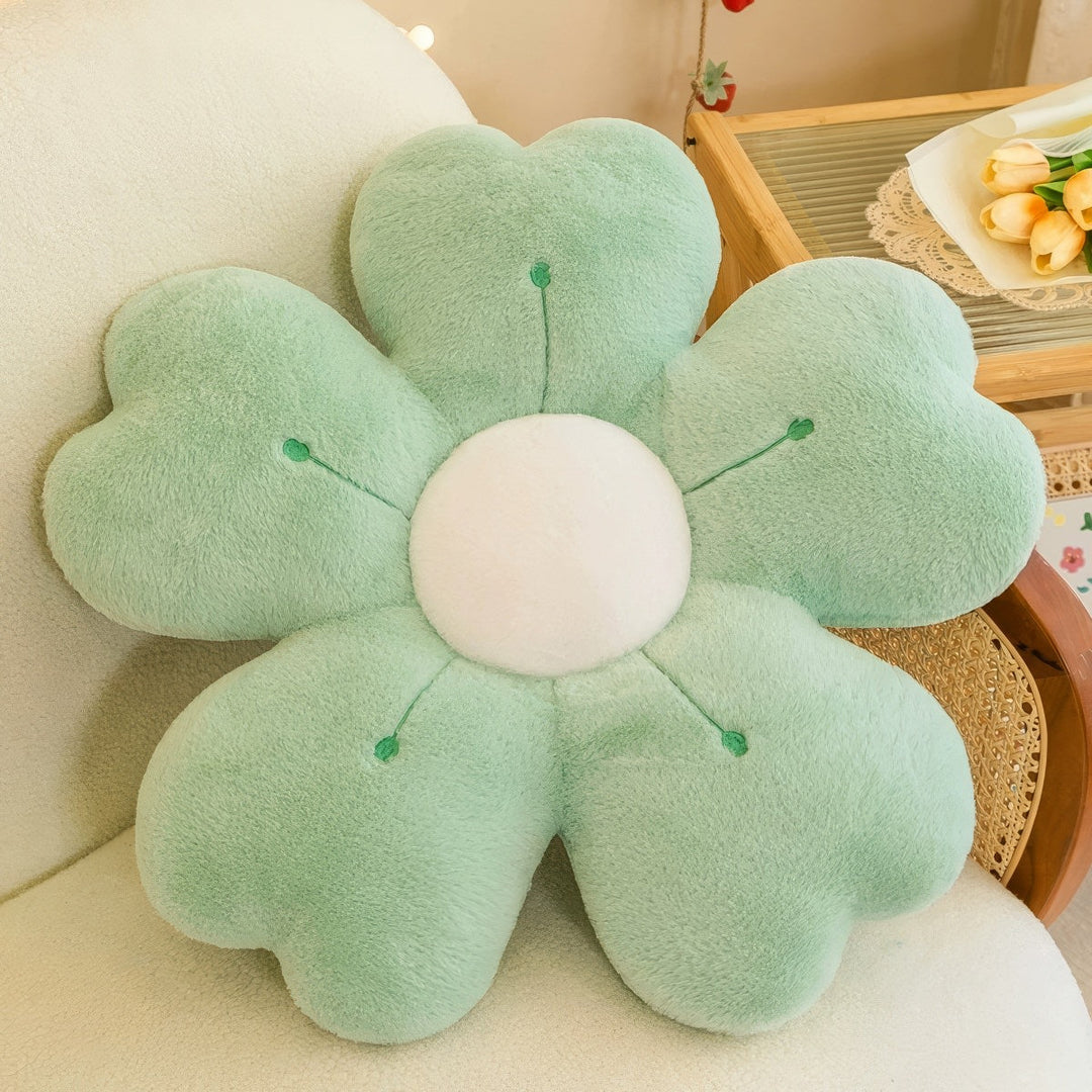 Plush Flower Shaped Throw Pillow in Pastel Petals, Two Sizes | Soft Petal Pillow in Pastels | Plush Pillows