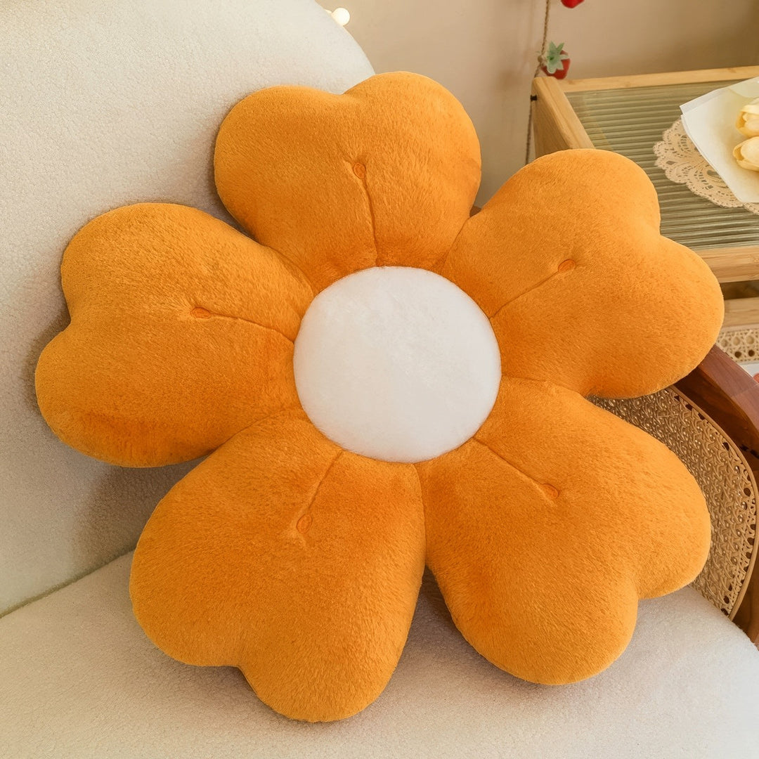 Plush Flower Shaped Throw Pillow in Pastel Petals, Two Sizes | Soft Petal Pillow in Pastels | Plush Pillows