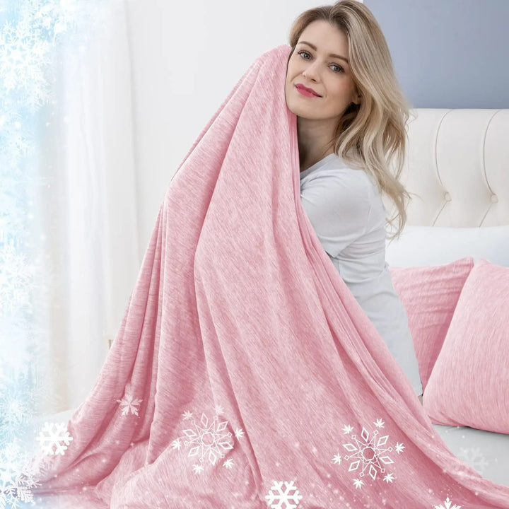 Lightweight Summer Blanket in Thin Breathable Fabric for Layering, Four Sizes | Light Summer Cover for Warm Nights | Cooling Blankets