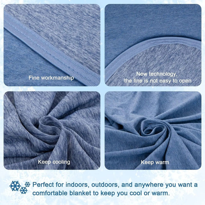 Lightweight Summer Blanket in Thin Breathable Fabric for Layering, Four Sizes | Light Summer Cover for Warm Nights | Cooling Blankets