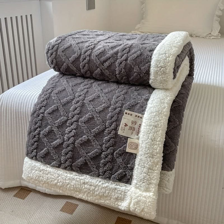 Soft Comfort Blanket in Durable Fabric Blend for Bed, Sofa and Travel | Versatile Comfort Blanket for Any Room | Throw Blankets