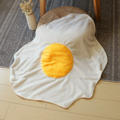 Fun Printed Novelty Throw Blanket in Egg Ivory and Burrito Shapes | Playful Novelty Comfort at Home | Throw Blankets