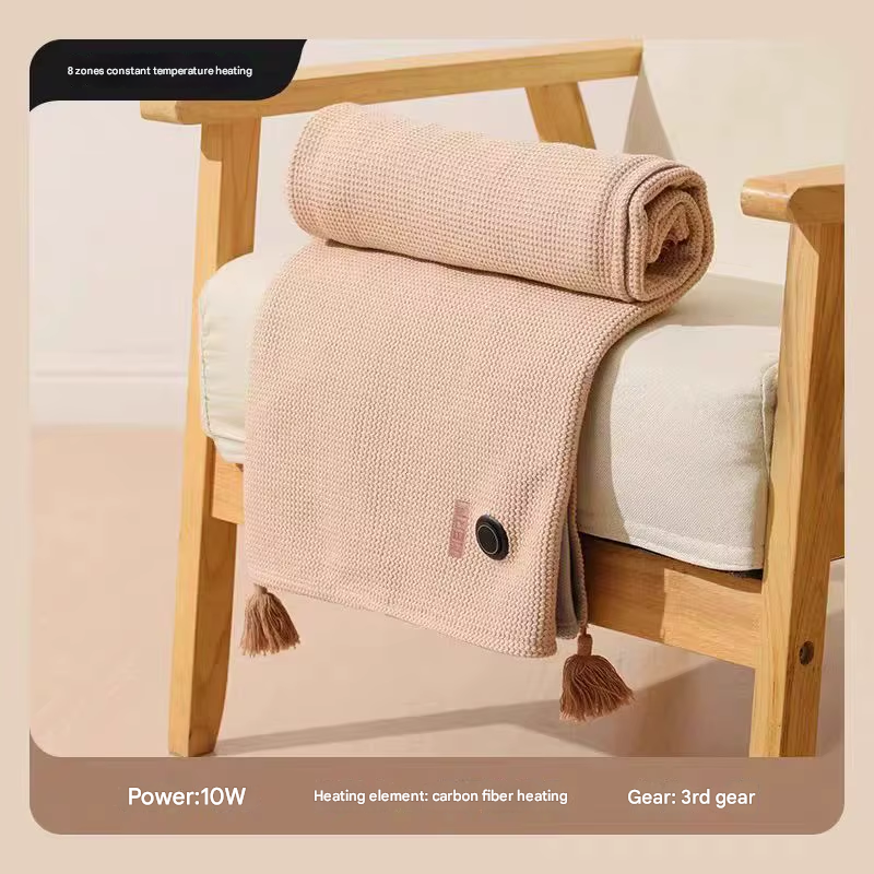 Rechargeable USB Heated Travel Blanket 150 x 80 cm for Winter Trips | Lightweight Heated Blanket for Winter Trips | Heated Blankets