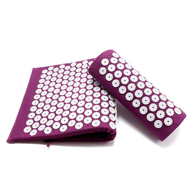 Acupressure Mat and Pillow Set with Hundreds of Pressure Points | Prickle-Point Relaxation Mat and Pillow | Acupressure Mats