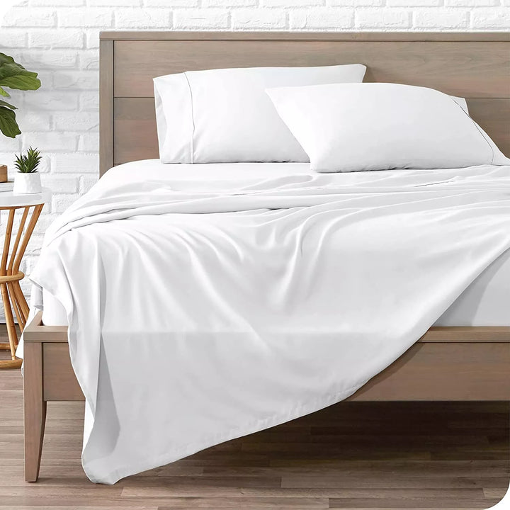 Soft Microfibre Sheet Set with Satin Finish and Deep Fit | Hotel-Style Softness in Four Sizes | Bedding Sets
