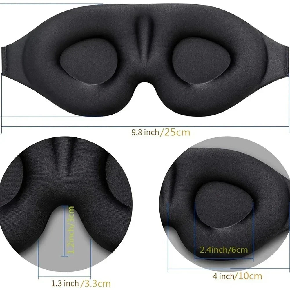 Sleep Set Combo with Padded Eye Mask and Noise-Reducing Earplugs | Dark and Quiet in a Single Set | Sleep Masks