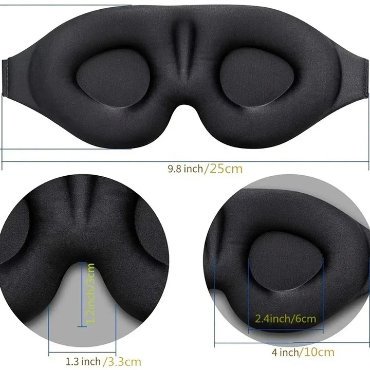 Sleep Set Combo with Padded Eye Mask and Noise-Reducing Earplugs | Dark and Quiet in a Single Set | Sleep Masks