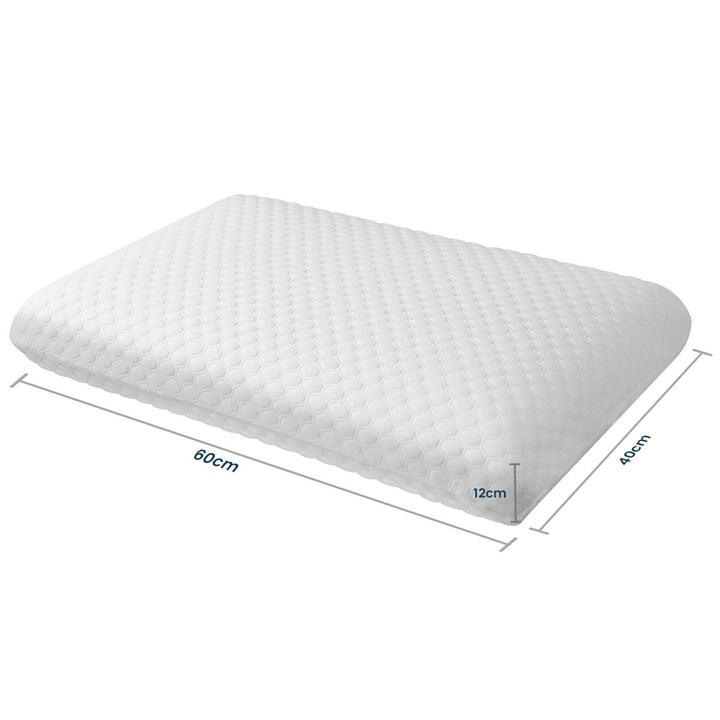 Gel Foam Pillow with Air-Flow Holes for Hot and Allergy-Prone Sleepers | Ventilated Gel Foam for Cool Sleep | Cooling Pillows