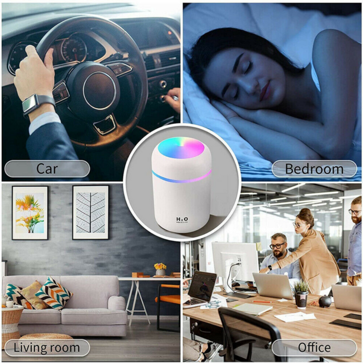 Mini USB Cool Mist Humidifier for Desk, Car and Bedside | Portable Cool Mist Wherever You Are | Humidifiers