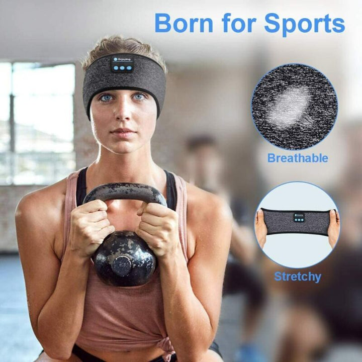 Bluetooth Sleep Headphones Headband with Flat Speakers for Side Sleepers | Soft Headband With Flat Speakers | Sleep Masks
