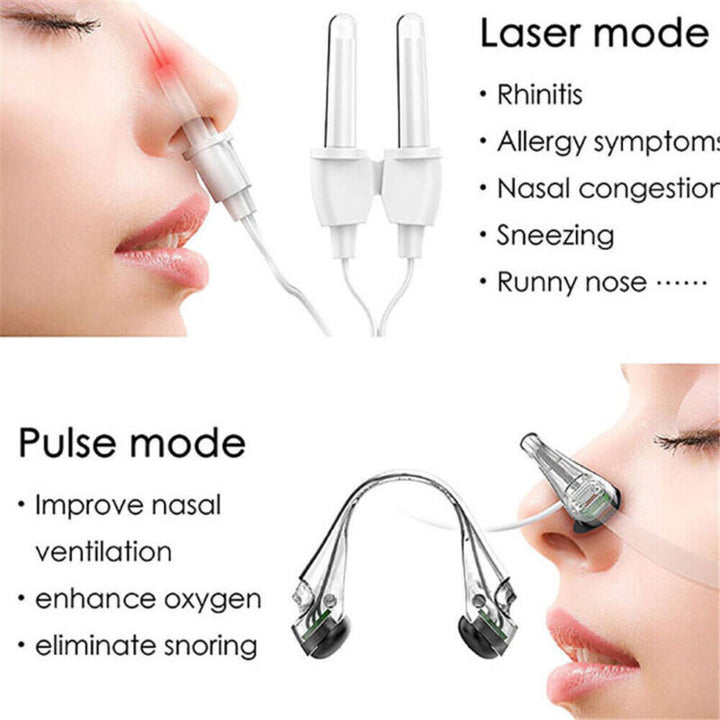 Portable Red Light Nasal Clip Wellness Device with Pulse Massage | Red Light and Pulse in One Clip | Wellness Devices