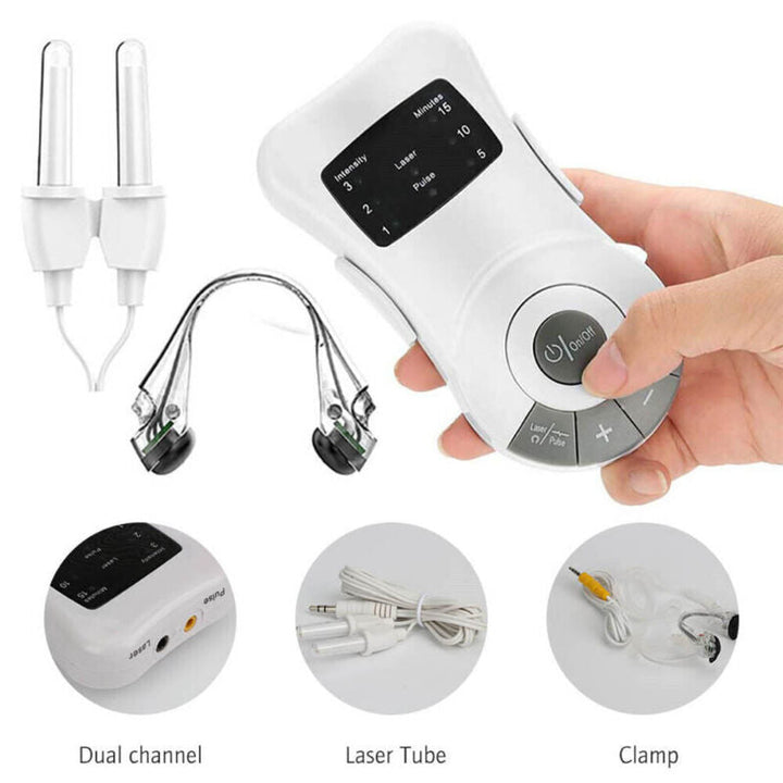 Portable Red Light Nasal Clip Wellness Device with Pulse Massage | Red Light and Pulse in One Clip | Wellness Devices