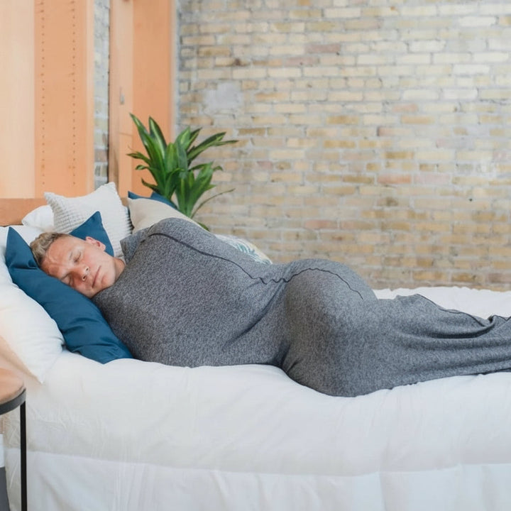 Stretch Fleece Lounge Pullover Hoodie Blanket, Wearable Sleep Pod for Adults | Cocoon-Style Hoodie Blanket | Wearable Blankets