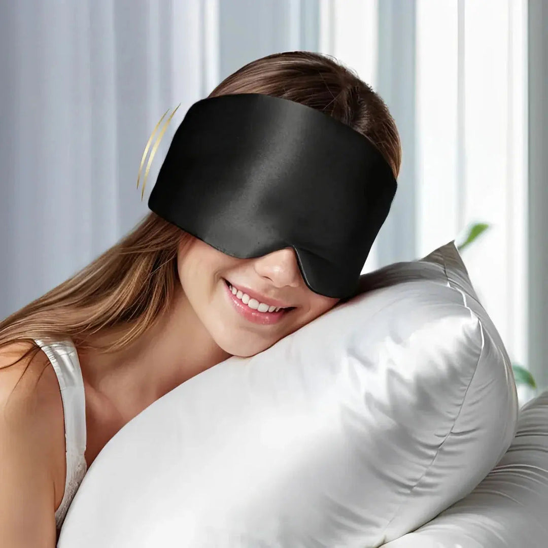 Silky Satin Deep Sleep Eye Mask with Adjustable Strap | Smooth, Full-Coverage Eye Comfort | Sleep Masks