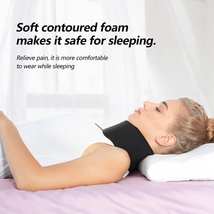 Adjustable Support Collar with Structured Padding for Resting and Sleep | Padded Collar for Reclined Rest | Support Collars