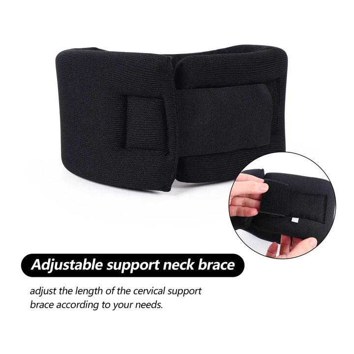 Adjustable Support Collar with Structured Padding for Resting and Sleep | Padded Collar for Reclined Rest | Support Collars