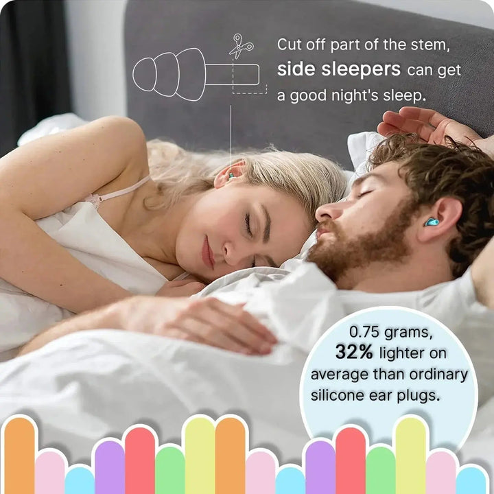 Moldable Silicone Earplugs with Cord for Sleeping and Swimming, Reusable Packs | Reusable Earplugs With Safety Cord | Earplugs