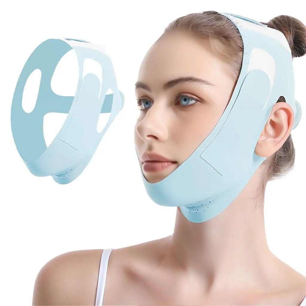 Reusable Silicone Facial Contour Strap with Adjustable Wrap, Latex Free | Soft Reusable Contour Strap | Facial Straps