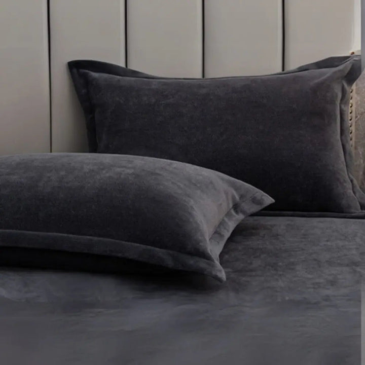 Coral Fleece Winter Pillowcase Set with Hidden Zipper, 48x74cm, 2 Pcs | Warm Fleece Pillow Covers | Pillowcases